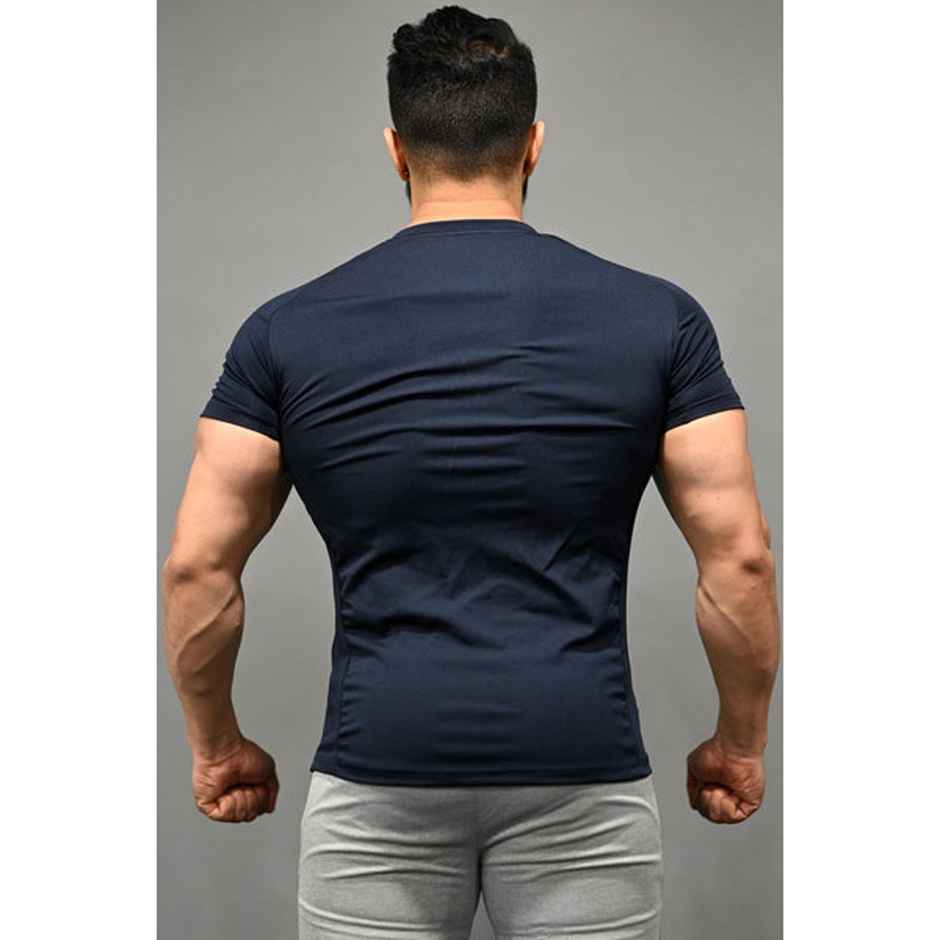 Fuaark Men's Performance GYM T-shirt | Dark Navy - L