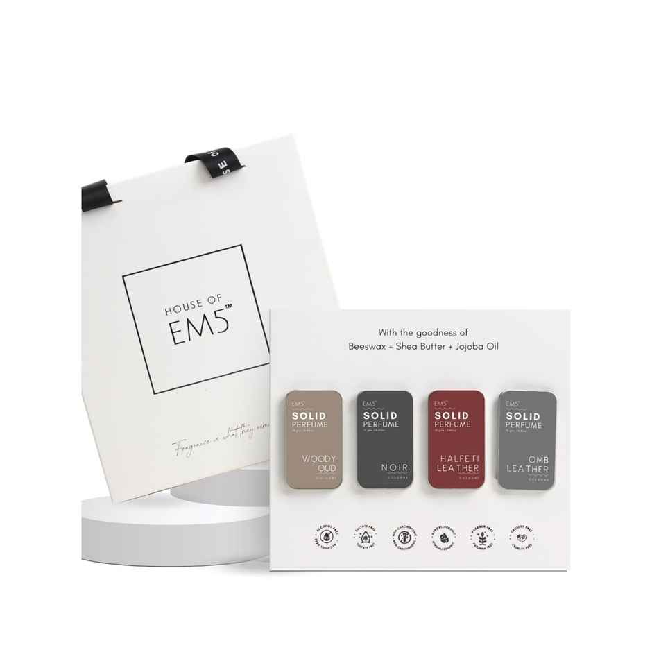 EM5 Alpha Set Of 4 Solid Perfume For Men - Gift For Men