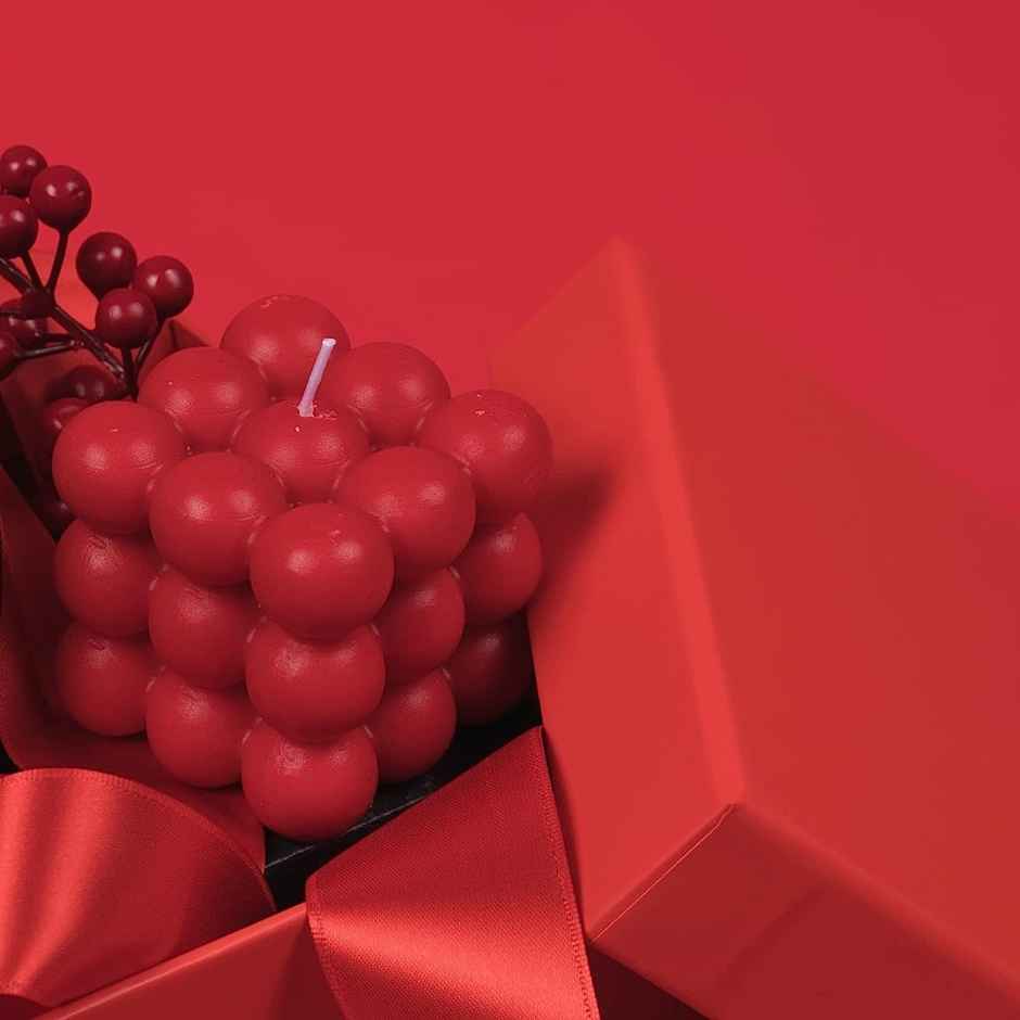 Samsidhi Scented Bubble Candle (Rose)