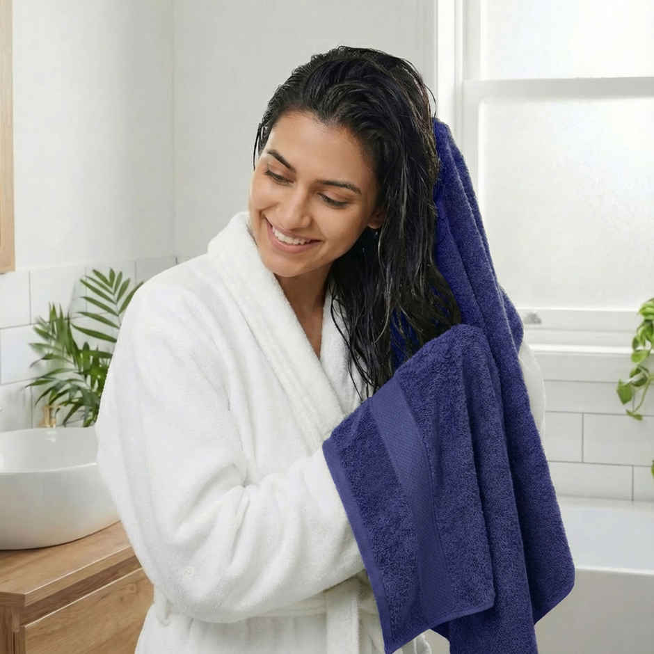 Mytrident Urban Comfort Cotton Bath Towel | New Navy