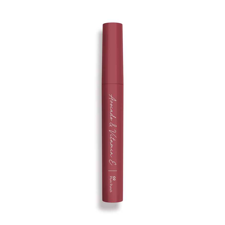 Mamaearth Moisture Matte Longstay Lipstick With Avocado Oil & Vitamin E - Plum Punch