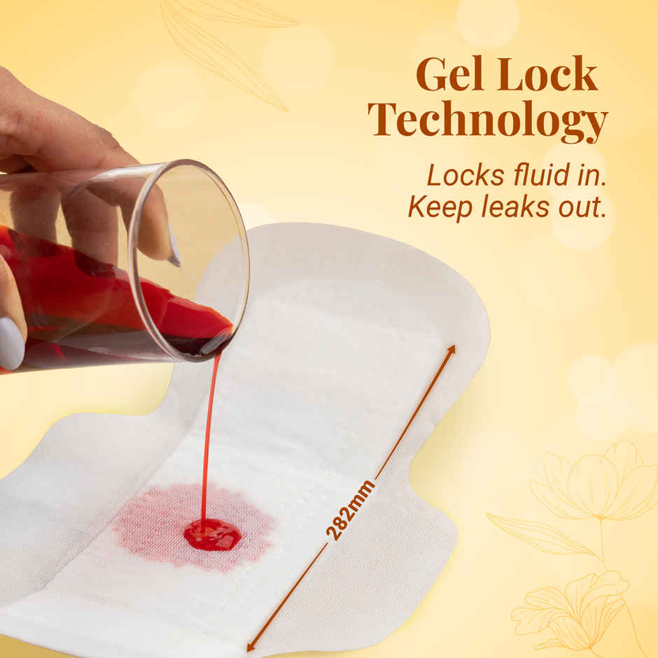 Niine Sanitary Napkins Ultra-Thin XL Dry Comfort | 282 mm | with Biodegradable Bags | 15 Pads