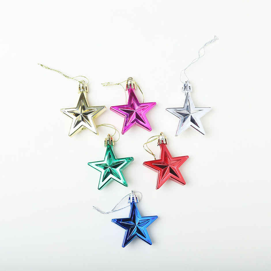 Christmas Stars For Tree Decoration, Multicolour | Pichai