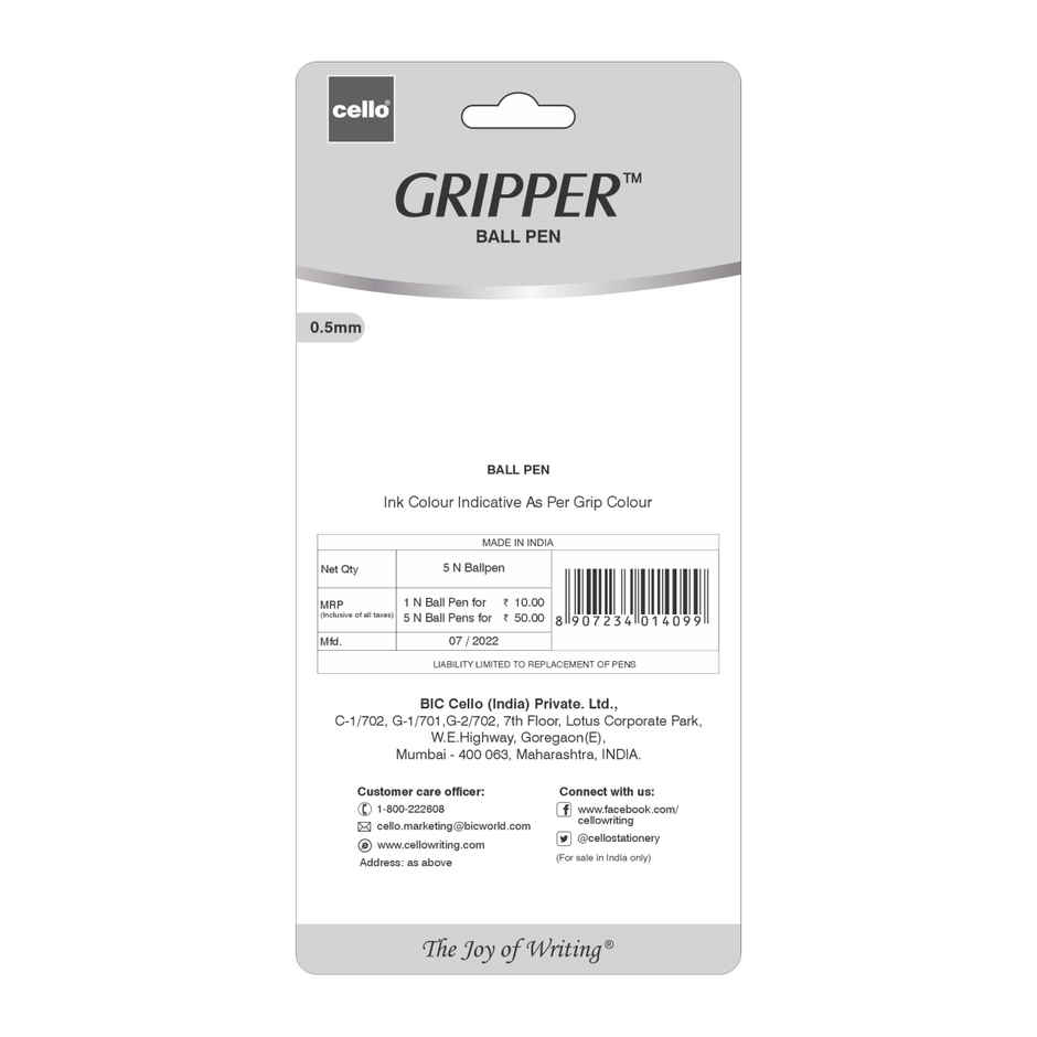 Cello Gripper Ball Pen - Blue