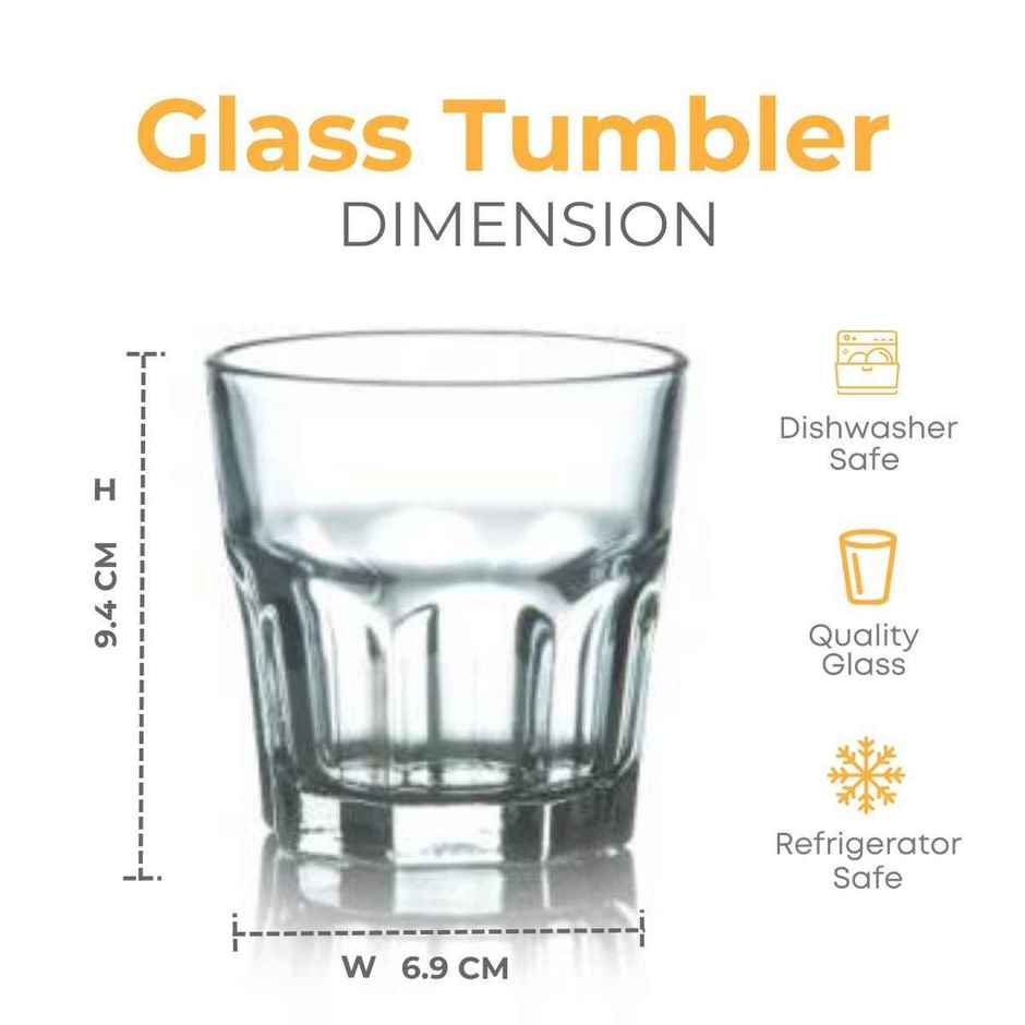 Yera Stylo 260 ml Whisky Tumbler Set 6 pcs