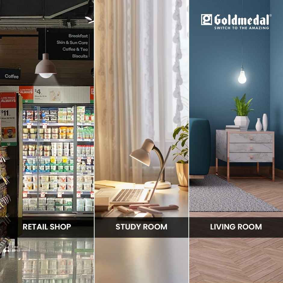 Gold Medal WOW 9W B22 Base LED Bulb For Home & Office | 230 Degree Light Coverage |Warm White