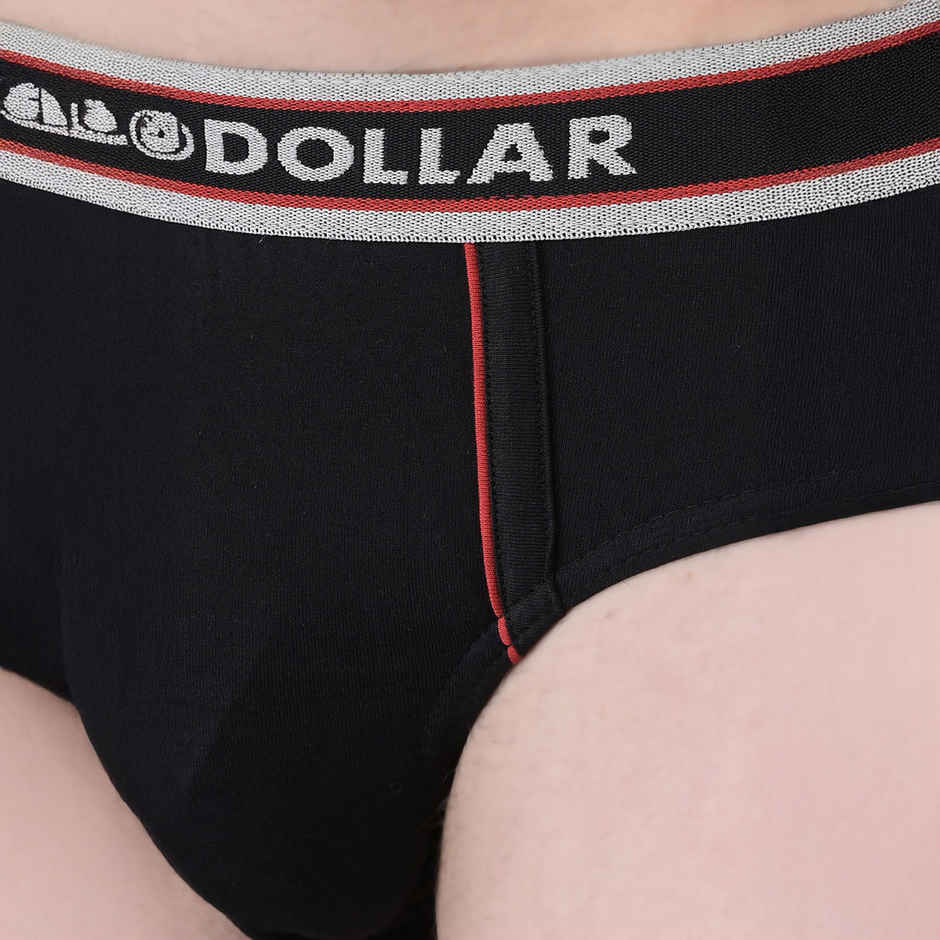 Dollar Bigboss Men's Solid Brief With Anti-Microbial Odour Control | Pack Of 2 - Assorted - L