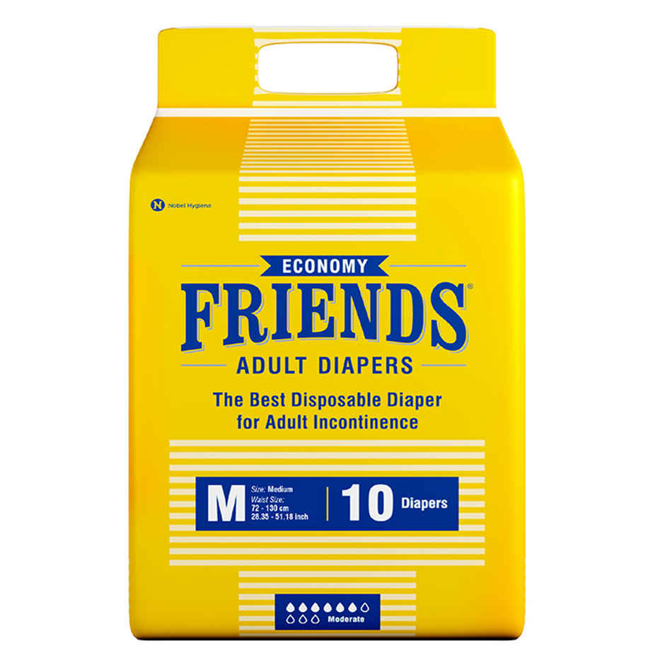 Friends Adult Diaper Tape  | M |  27.56-49.21 inch | Economy Type