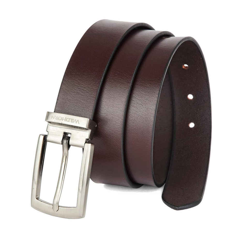 Wildhorn Men's Textured Leather Belt | Brown - Free Size