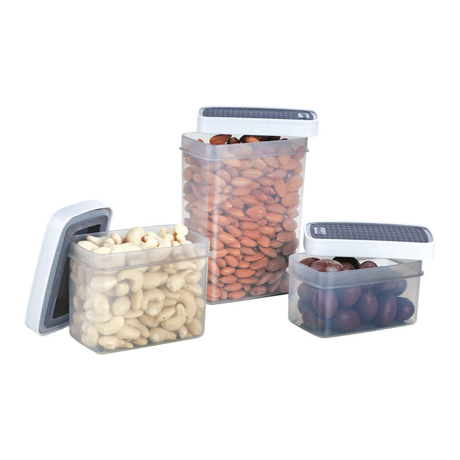 Joyo Vacu Fresh Rectangle Container (3 Pcs Set) (201,202,203) Tr Pl