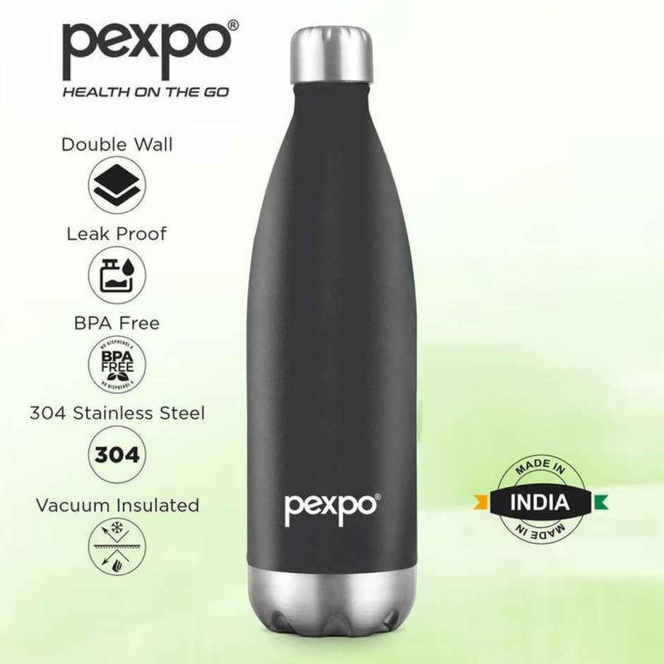 Pexpo 24 Hrs Hot & Cold Isi Certified Electro Vacuum Insulated Water Bottle | 1 L