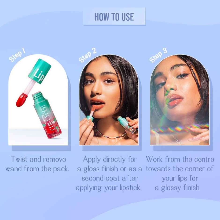 LoveChild Masaba Lip Gloss Gelato Tinted Lip Oil | Pink | Raspberry Rose | Hydrating & Nourishing