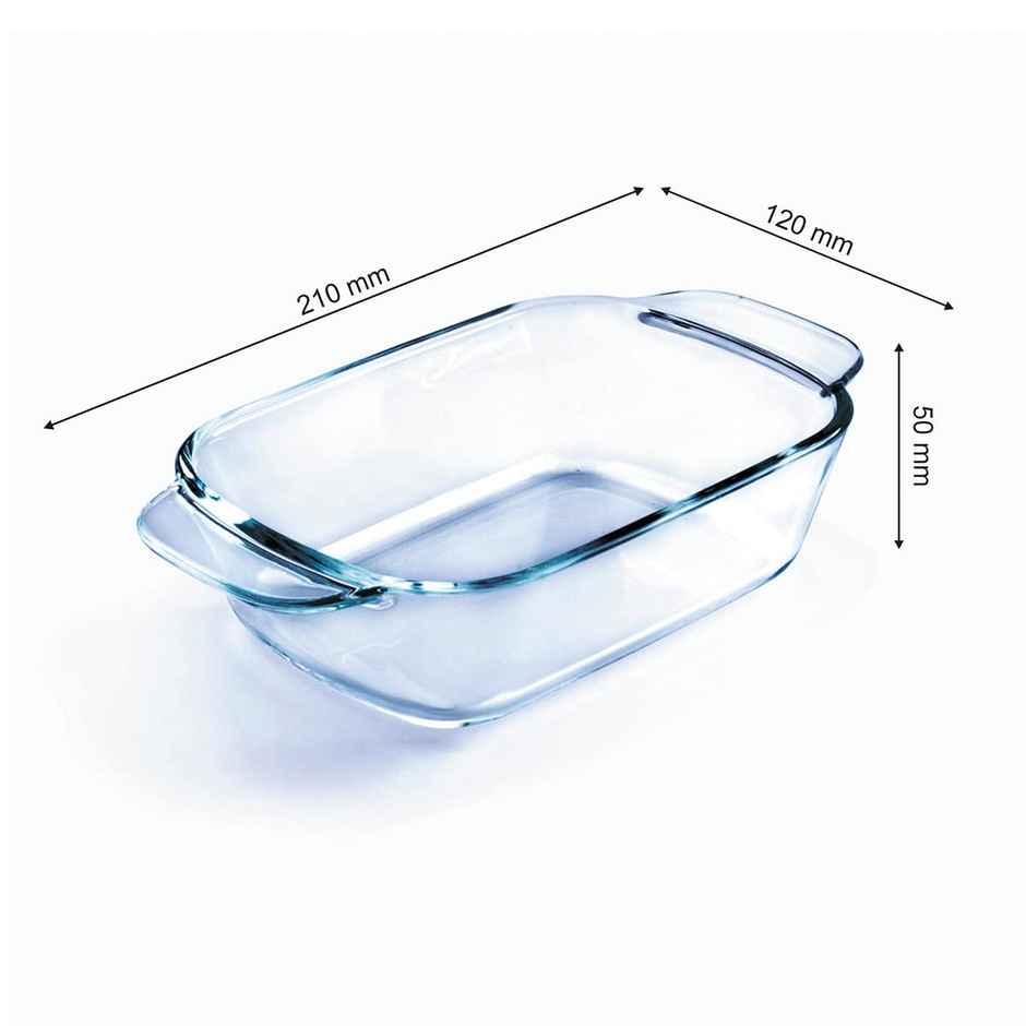 SignoraWare Bake 'N' Serve Deep Rect Dish 550 Ml 1325Clear