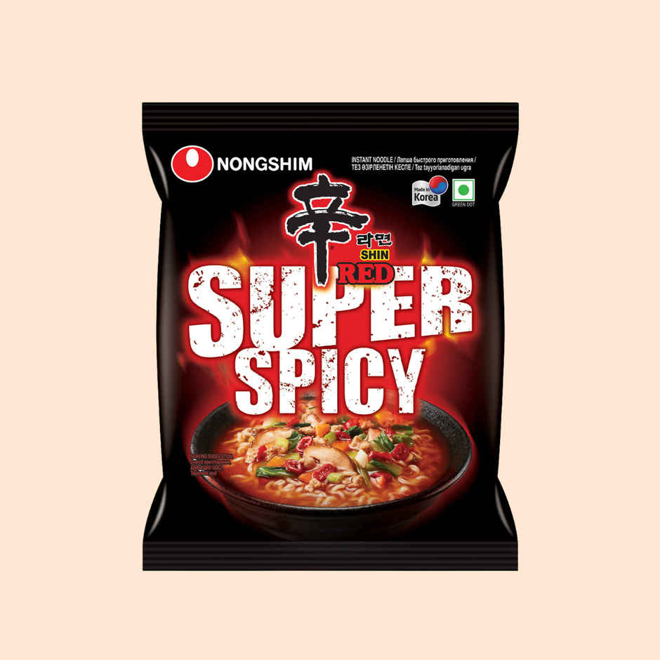 Korean Nongshim Shin Red Super Spicy Veg