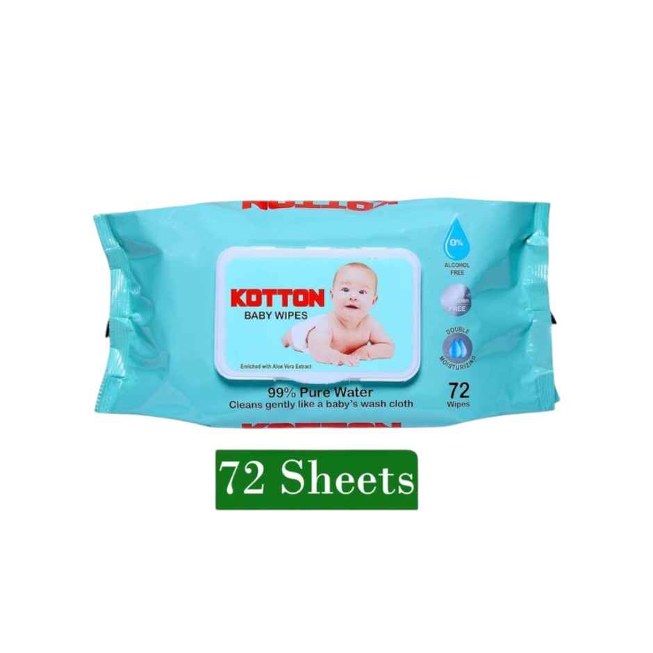 Kotton Baby Wipes Aloe Vera For Kids | 0 - 3 years Combo