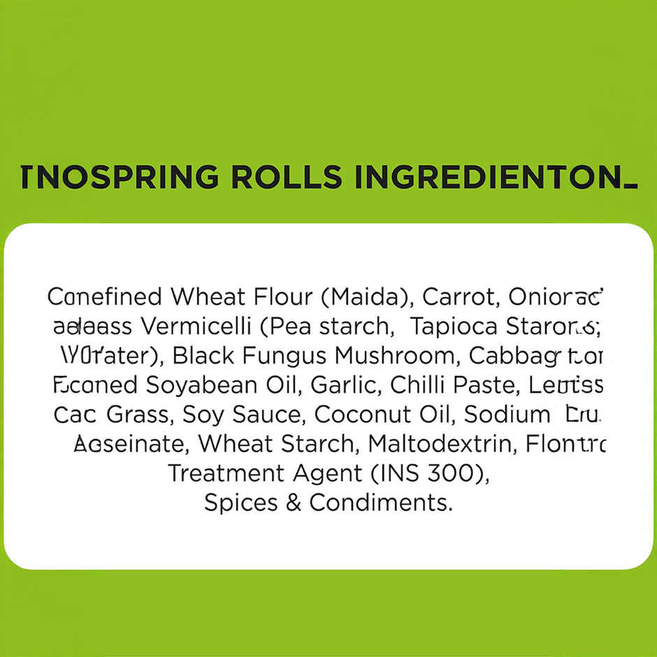 Prasuma Spring Rolls Veg Frozen Combo