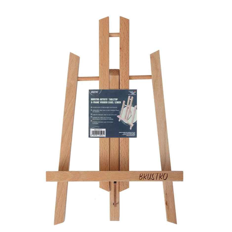 Brustro Artists Tabletop A - Frame Wooden Easel 12 inch
