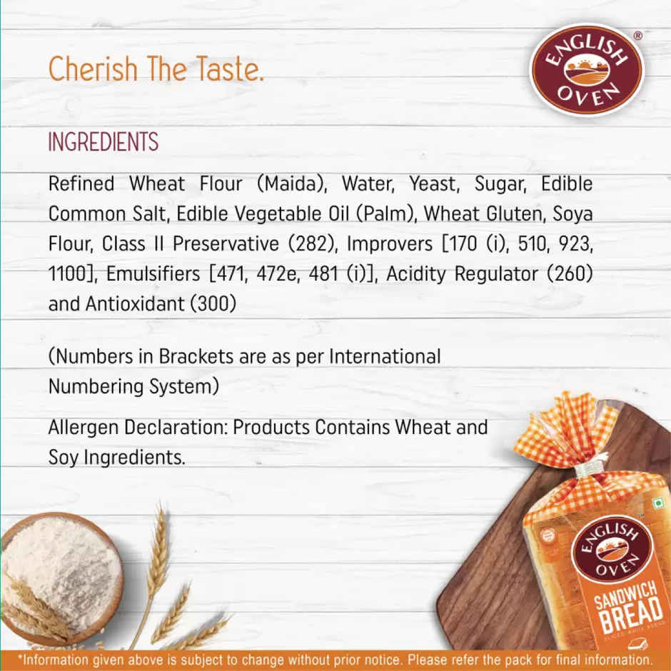 English Oven Sandwich White Bread Combo