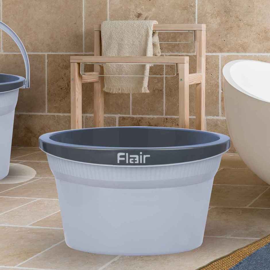 Flair Estella Home Bath Tub 20 L | Grey