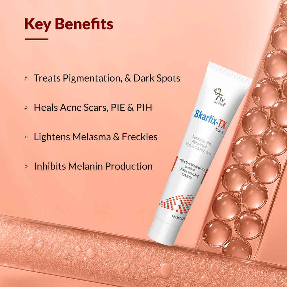 Fixderma Skarfix-TX Face Cream with 2% Kojic Acid for Pigmentation, Blemishes & Dark Spots