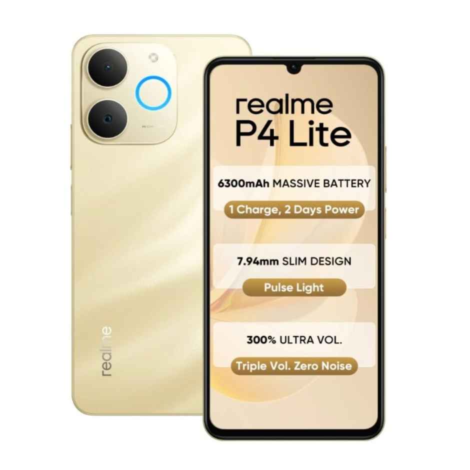 realme P4 Lite Beach Gold 4GB RAM 64GB Storage