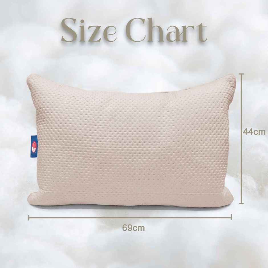 Sassoon Laika Microfiber Quilted Pillow (Beige)