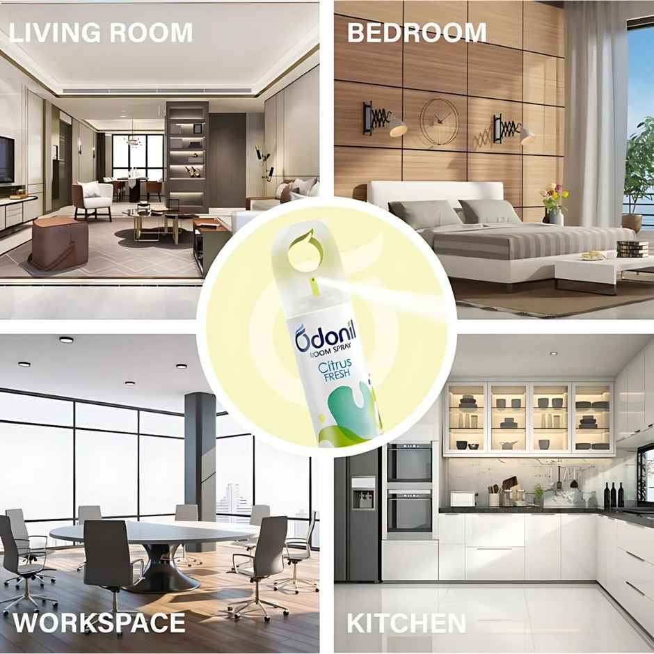 Odonil Citrus Fresh Room Freshener Spray Combo