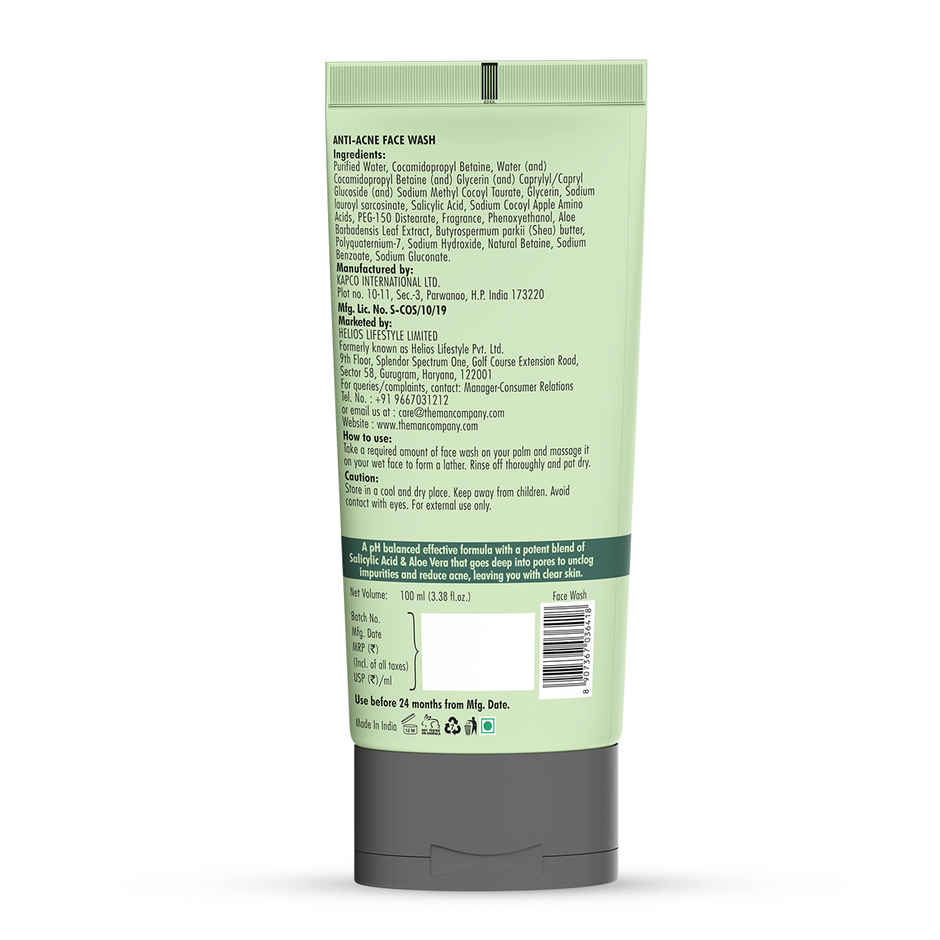 The Man Company Anti Acne Face Wash with Salicylic Acid