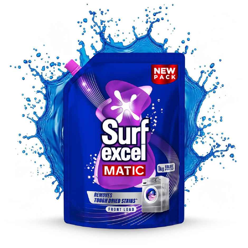 Surf Excel Matic Liquid Detergent | Faster Stain Removal | For Front Load Washing Machines
