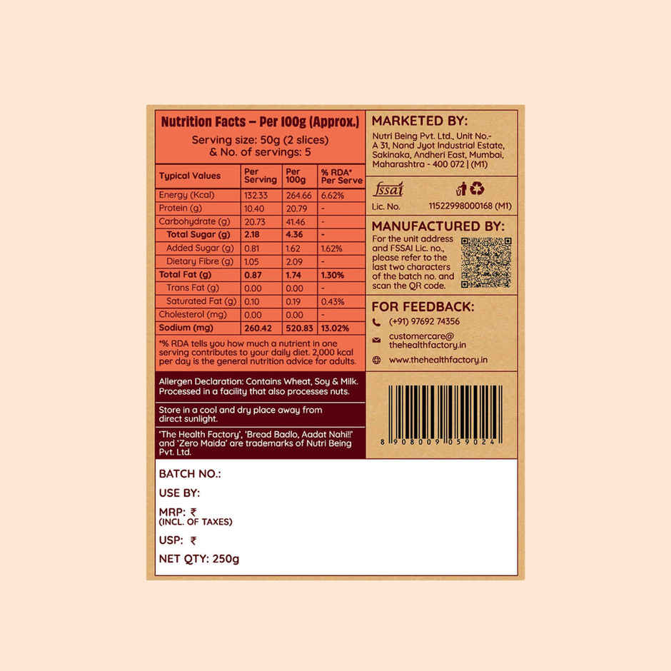 The Health Factory Multi Protein Bread | 50g High Protein