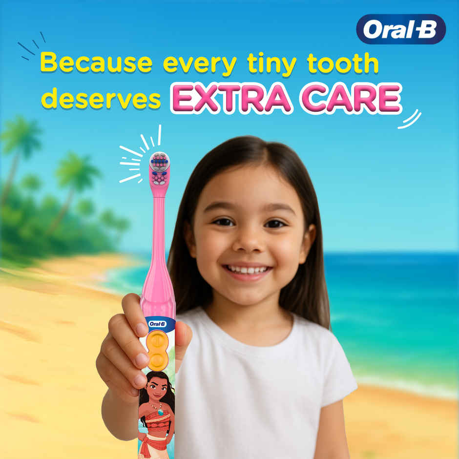 Oral-B Kids Moana Soft Battery Electric Toothbrush | 3+ Years