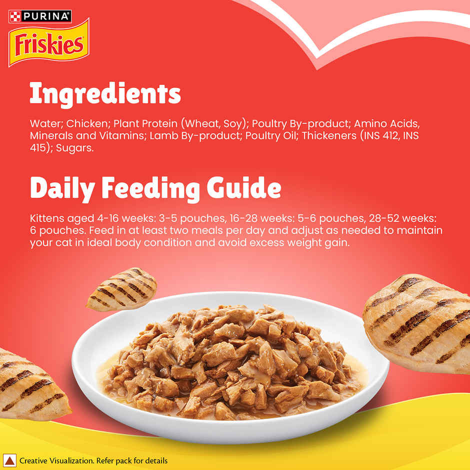 Purina Friskies Gravy Licious Kitten Food Chicken Flavour