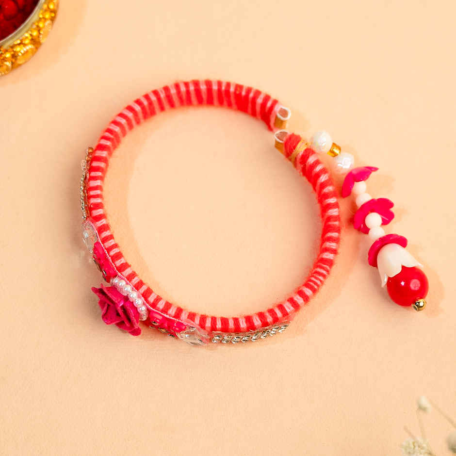 Lumba Rakhi for Bhabhi | Studded | Pack of 1 | Avyaan Rakhi