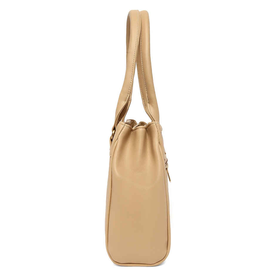 Fostelo Women's Vegan Leather Carina Handbags Shoulder Hobo Bag Ladies Purse | Cream | Large