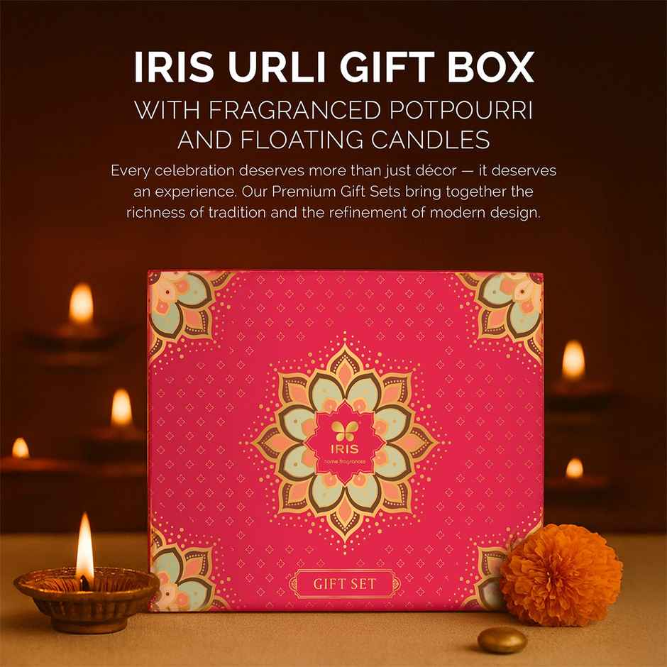 Urli Gift Box with Fragranced Potpourri and Floating Candles | Gift Hampers | Iris