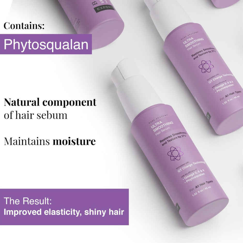Bare Anatomy Ultra Smoothing Hair Serum Smoothens Hair For Dry & Frizzy Hair