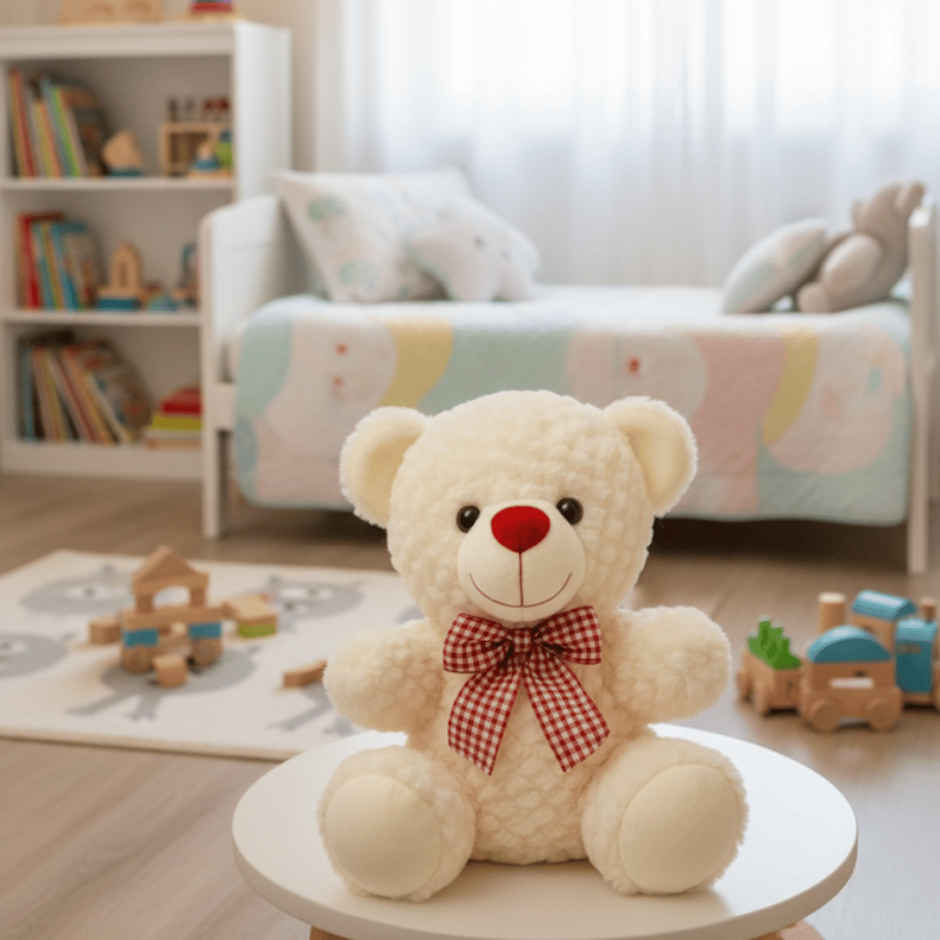 ToyTales Teddy Bear 30cm soft toy | Perfect birthday Gift | Plushie |Cream 30 cm