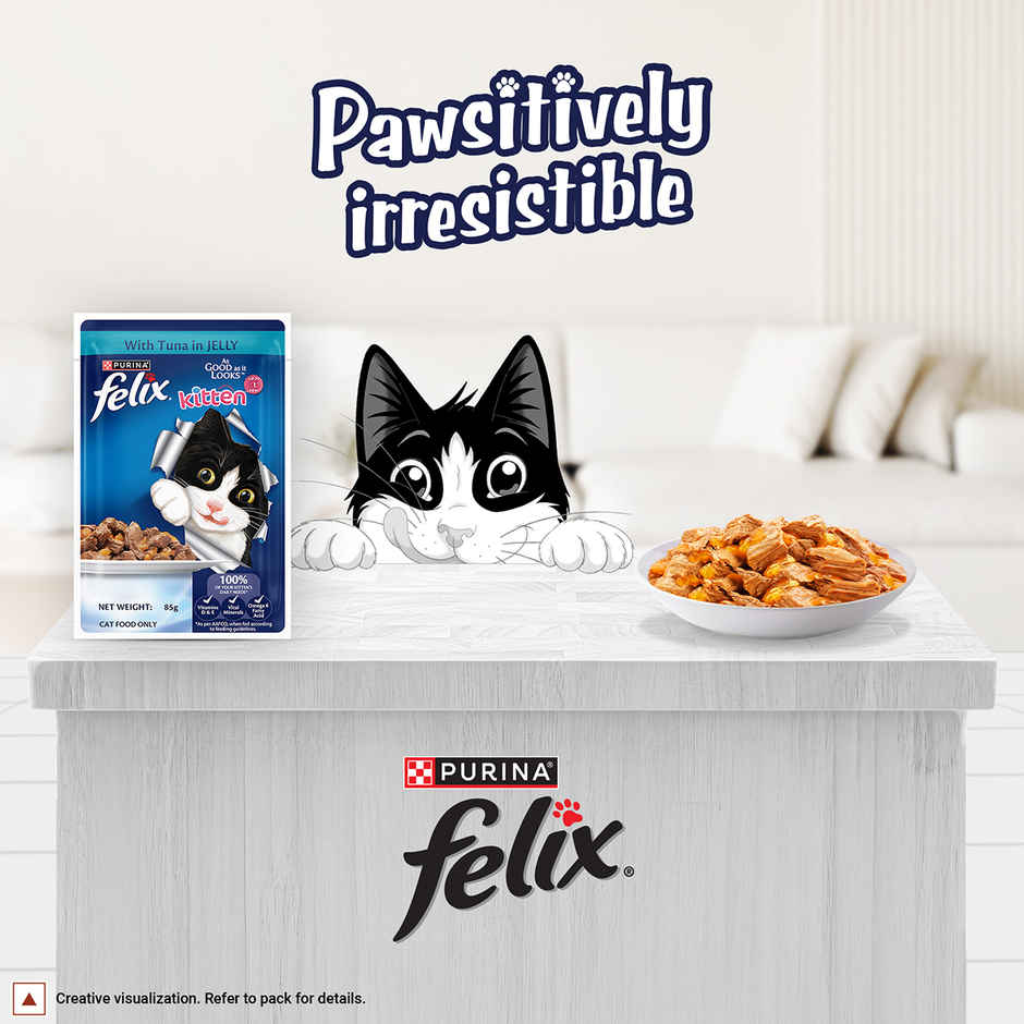 Purina Felix with Tuna in Jelly | Wet Food for Kittens | Complete and Balanced Kitten Food