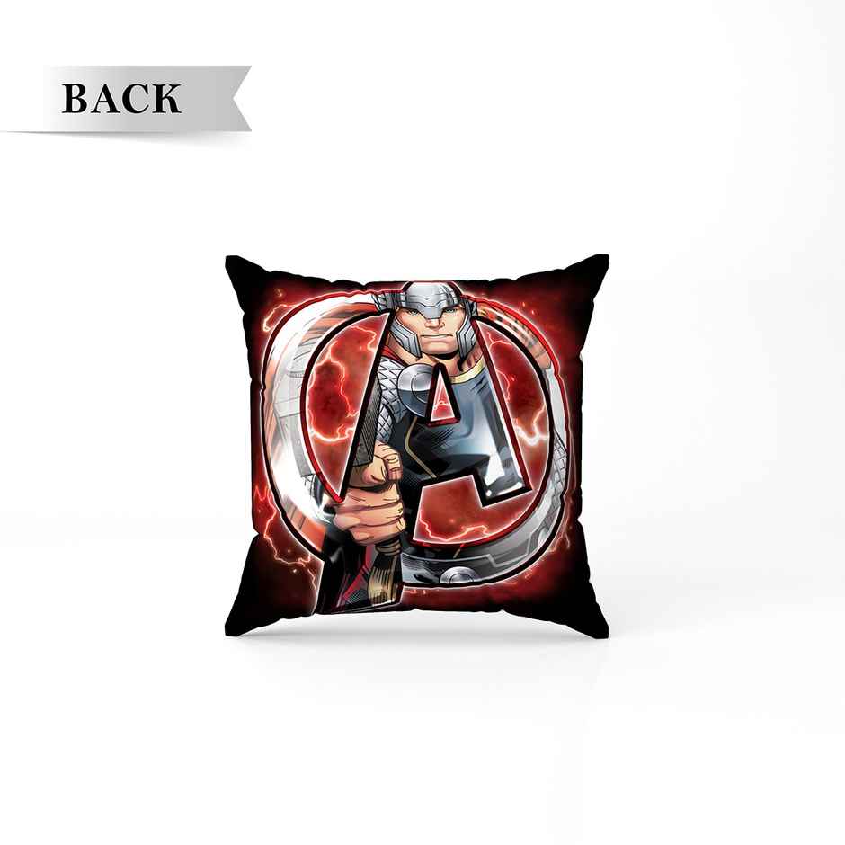 Sassoon Marvel Thor Reversible Printed Cushion Cover | Maroon