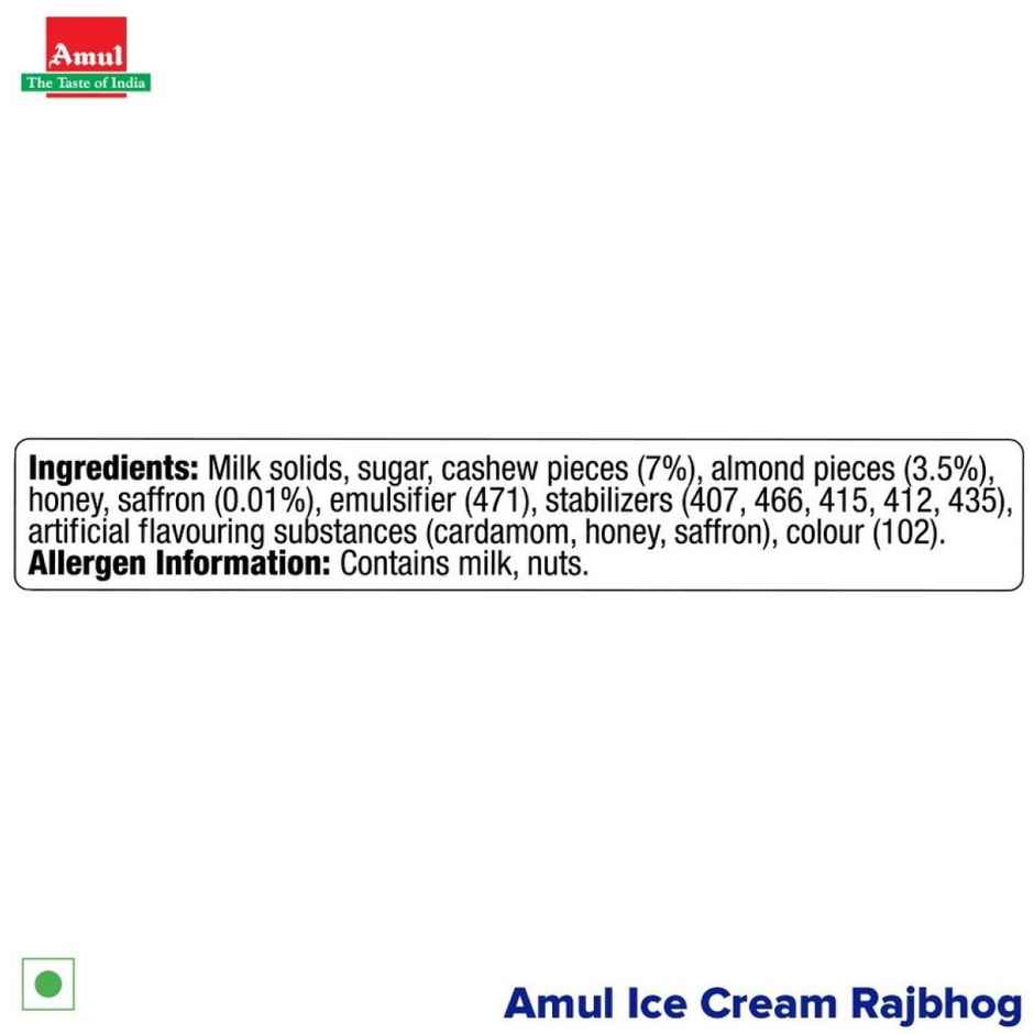 Amul Rajbhog Ice Cream Tub | Rich Indian Dessert