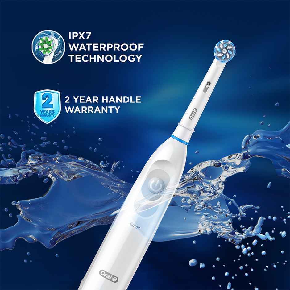 Oral-B Pro Expert Battery Operated With Replaceable Brush Head Electric Toothbrush (White)