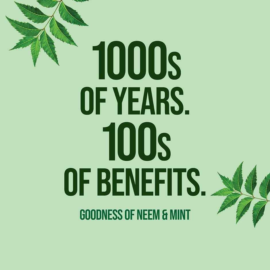 Neem Active Toothpaste And Free Toothbrush With Natural Antibacterial Protection For Strong Teeth