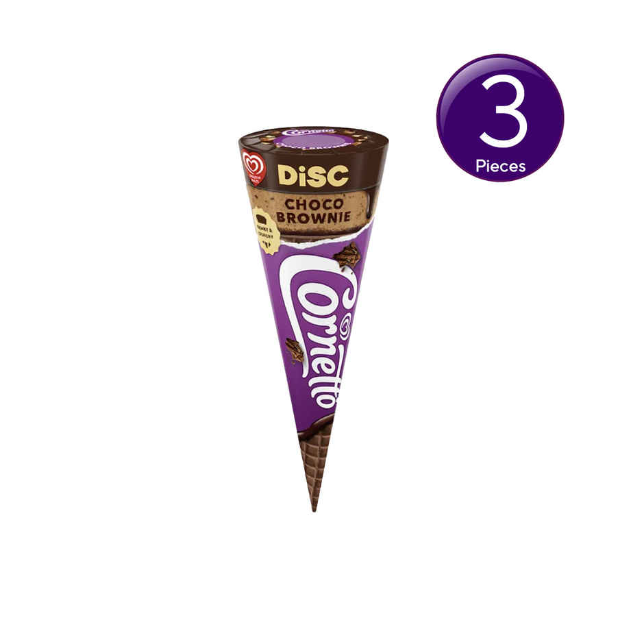 Kwality Wall's Cornetto Choco Brownie Cone Combo  