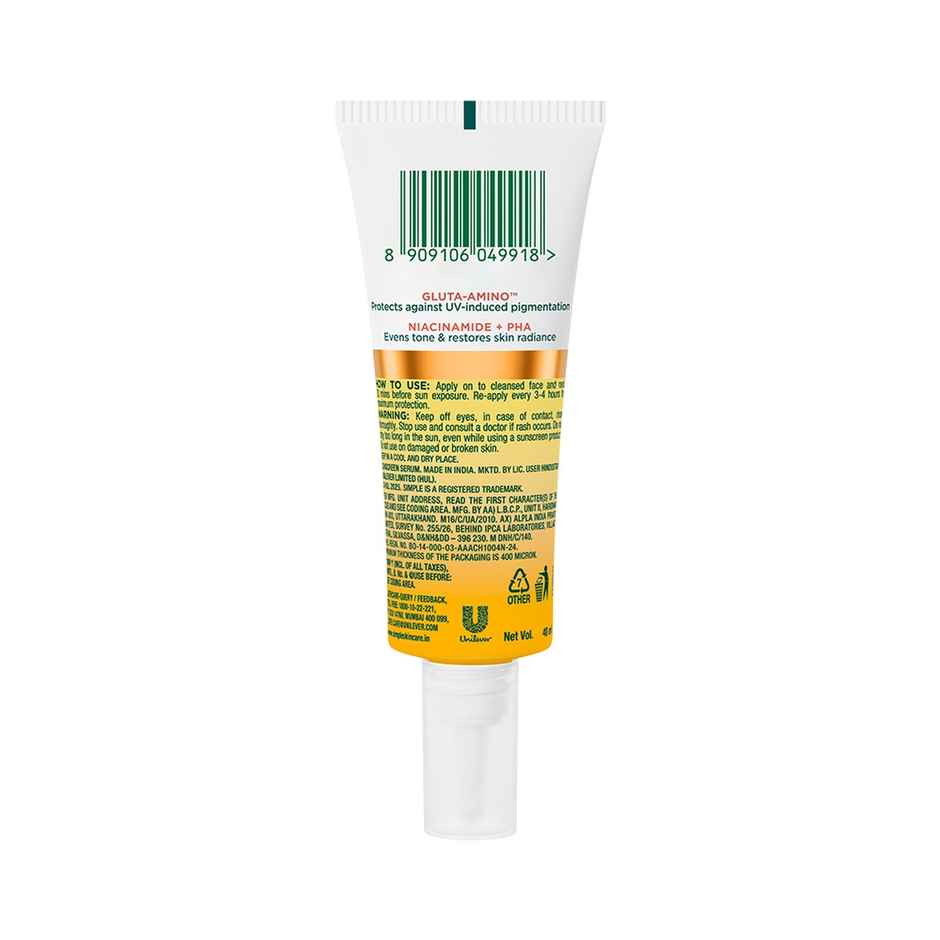 Simple Mattifying UV Fluid SPF 50 PA++++ with Niacinamide Sunscreen for Oily & Sensitive Skin