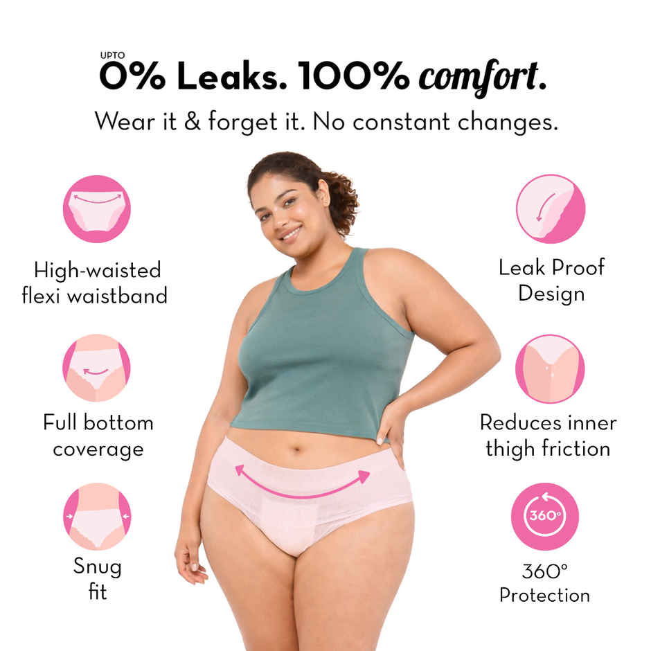 Plush Comfort High Waist Period Panty | XL/2XL
