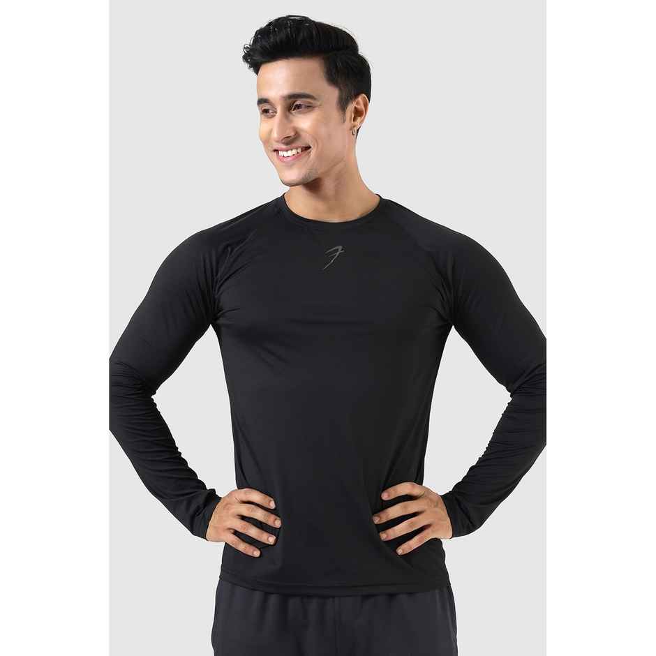 Fuaark Men's Core Full Sleeve GYM T-shirt | Black - XL