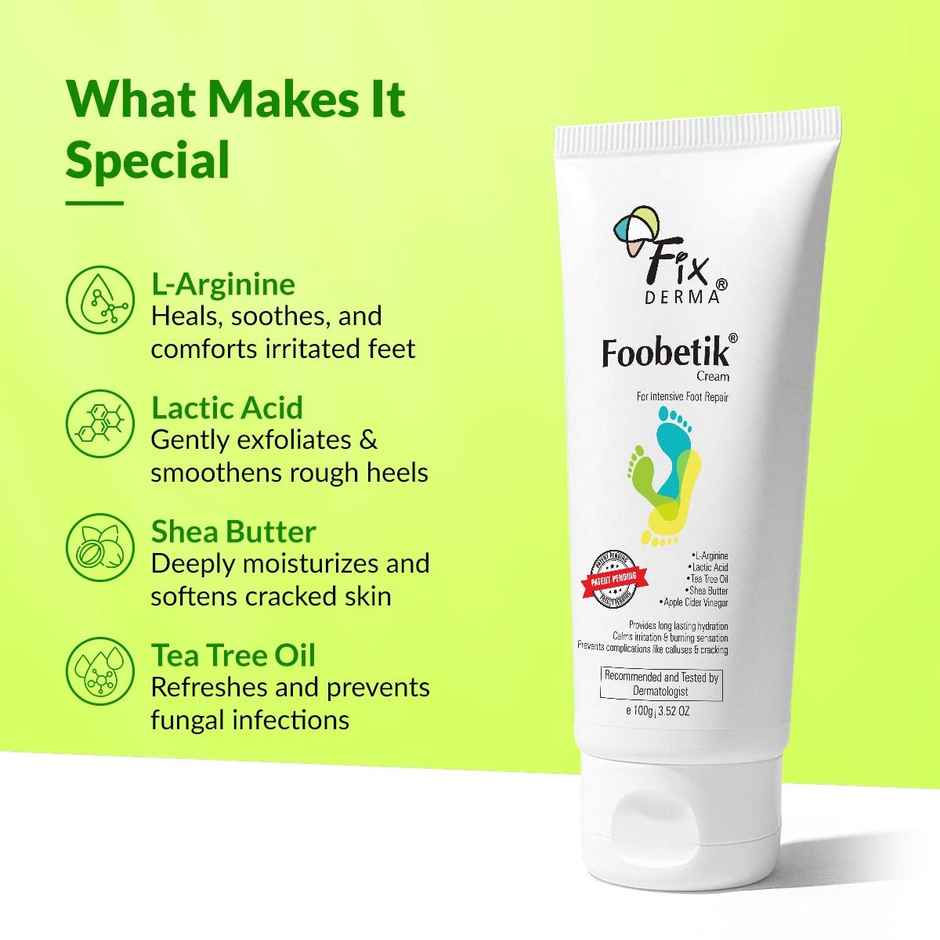 Fixderma Foobetik Foot Cream for Cracked Heel Repair & Moisturizing Relief