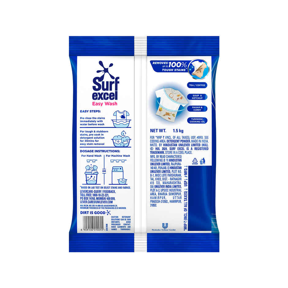 Surf Excel Easy Wash Detergent Powder