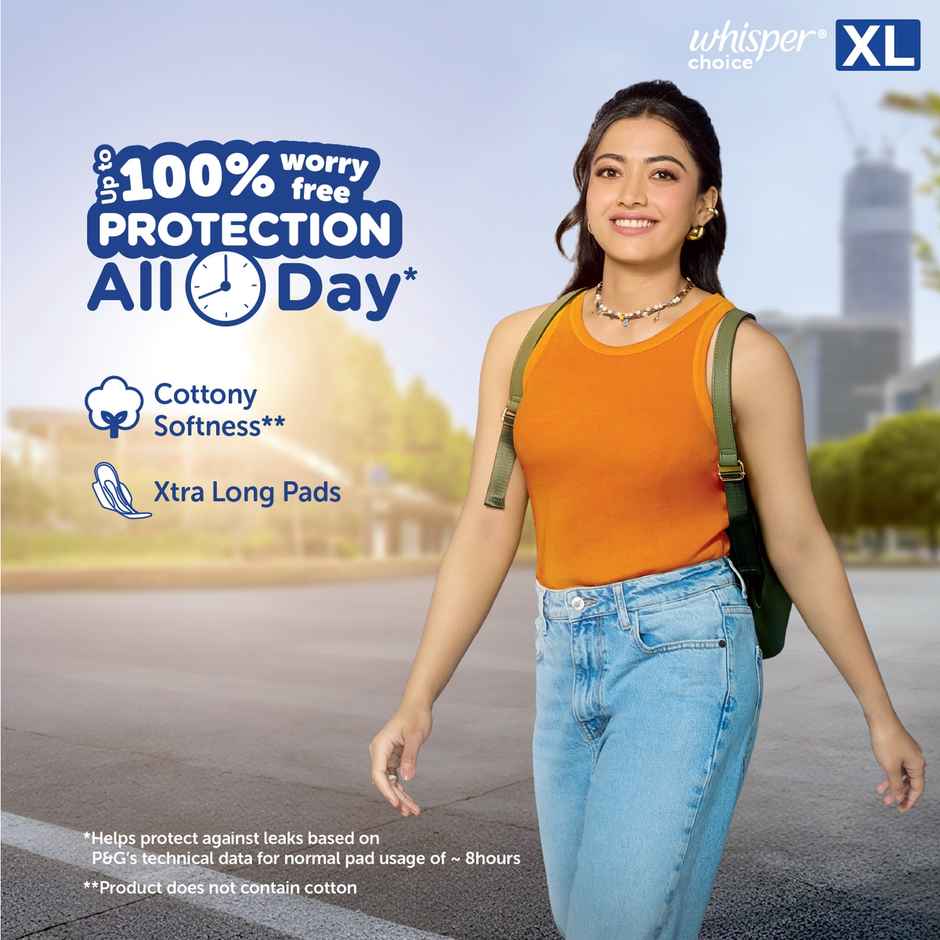 Whisper Choice Sanitary Pads | XL | 36 pcs