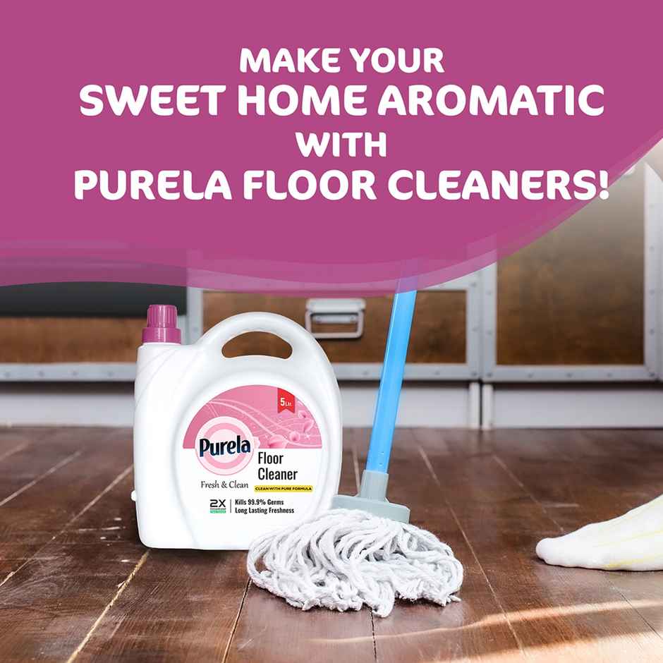 Purela Rose Floor Cleaner Liquids | Bathroom Surface Cleaning Liquid | Ecofriendly